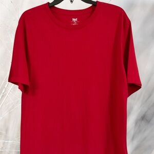 Everlast Men’s Red T-Shirt Size Large | 100% Cotton Classic Crewneck
